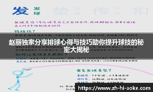 赵丽独家分享排球心得与技巧助你提升球技的秘密大揭秘